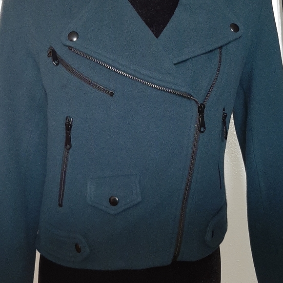 NWT Rebecca Minkoff wool blend moto jacket - Picture 5 of 14